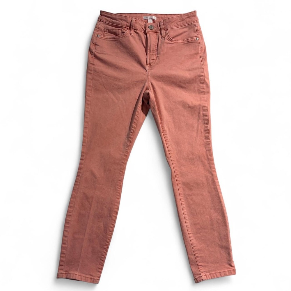 Lauren Conrad Womens Pink High Rise Skinny Ankle Jeans Size 6 RN73277